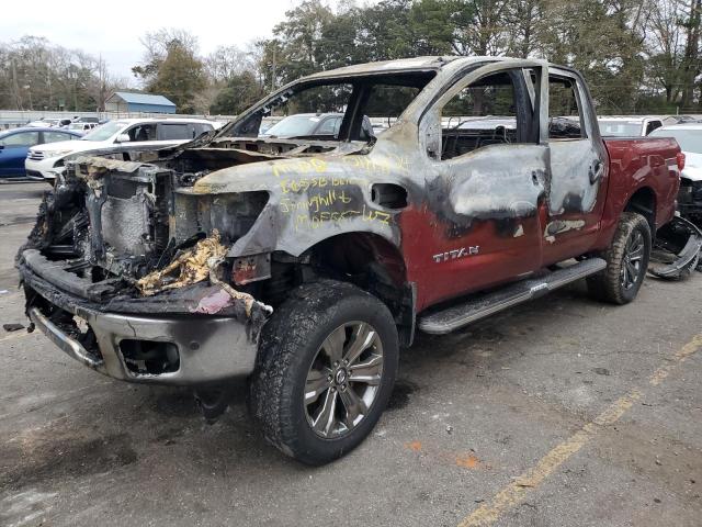 1N6AA1E63HN560160 - 2017 NISSAN TITAN SV BURN photo 1