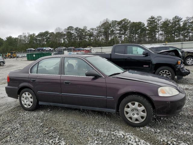 1HGEJ6672YL013239 - 2000 HONDA CIVIC LX PURPLE photo 4