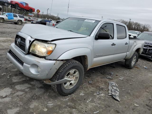 3TMKU4HN4BM027142 - 2011 TOYOTA TACOMA DOUBLE CAB PRERUNNER LONG BED SILVER photo 1