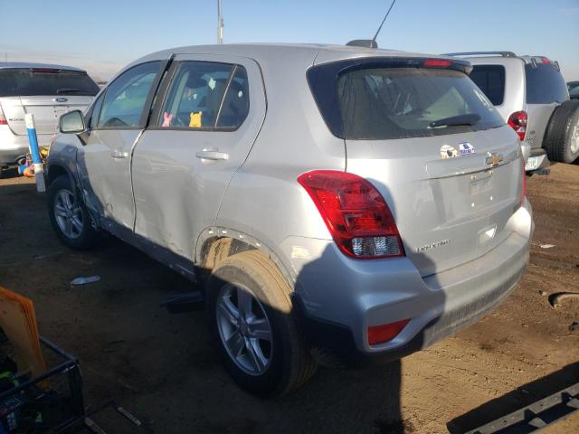 3GNCJNSB0HL223635 - 2017 CHEVROLET TRAX LS SILVER photo 2