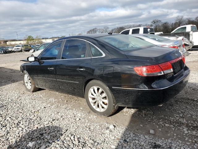 KMHFC46F58A293724 - 2008 HYUNDAI AZERA SE BLACK photo 2