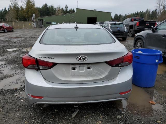 5NPDH4AE3GH794078 - 2016 HYUNDAI ELANTRA SE SILVER photo 6