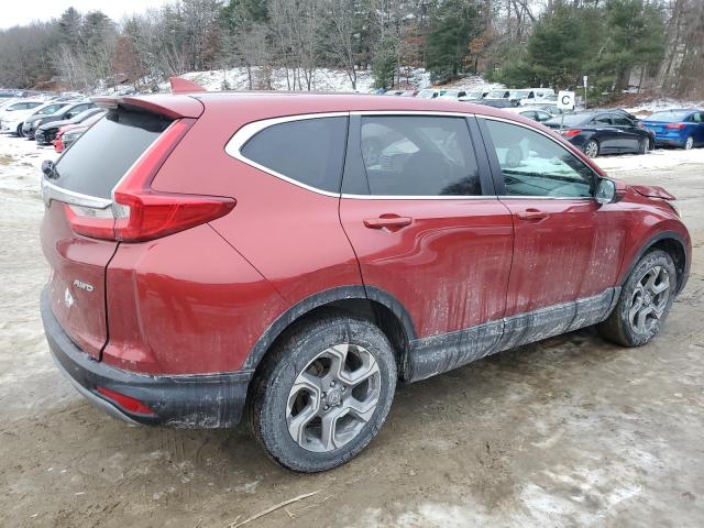 2HKRW2H89KH615034 - 2019 HONDA CR-V EXL RED photo 3