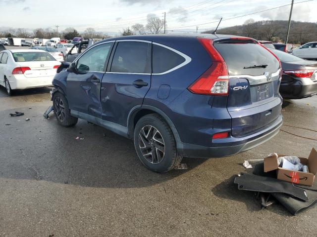 2HKRM4H42GH712131 - 2016 HONDA CR-V SE BLUE photo 2