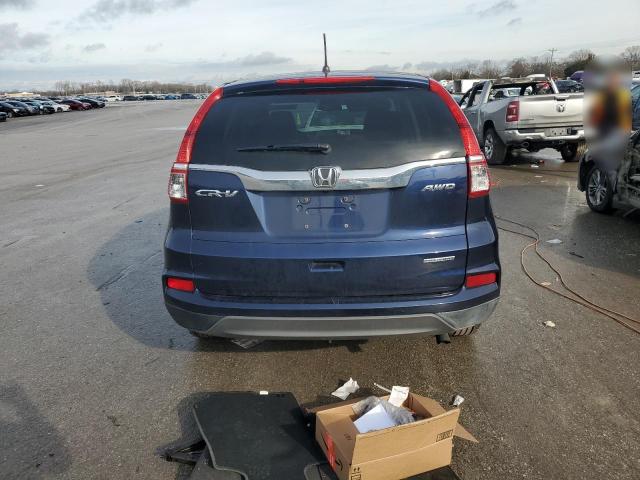 2HKRM4H42GH712131 - 2016 HONDA CR-V SE BLUE photo 6