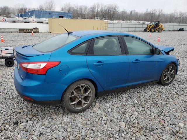 1FADP3F29EL223186 - 2014 FORD FOCUS SE BLUE photo 3