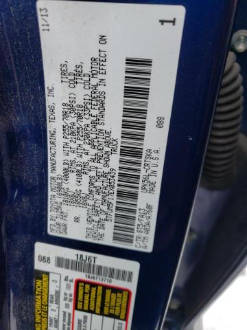 5TFUM5F17EX053439 - 2014 TOYOTA TUNDRA DOUBLE CAB SR/SR5 BLUE photo 12