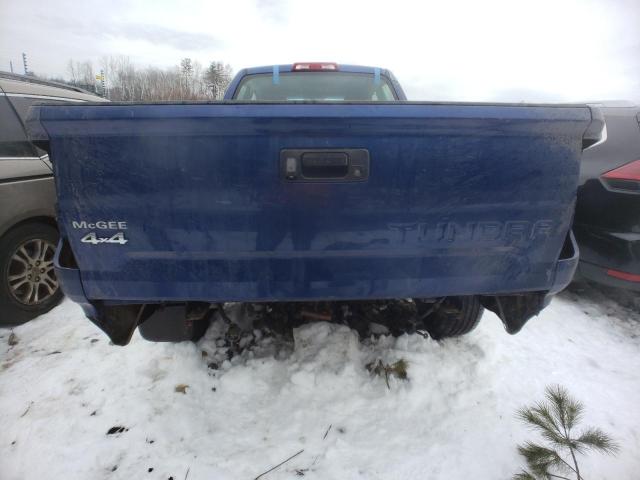 5TFUM5F17EX053439 - 2014 TOYOTA TUNDRA DOUBLE CAB SR/SR5 BLUE photo 6