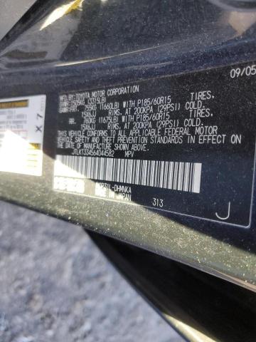 JTLKT334564044582 - 2006 TOYOTA SCION XB Schwarz Foto 12