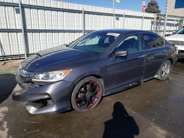 1HGCR2F54HA263195 - 2017 HONDA ACCORD SPORT GRAY photo 1