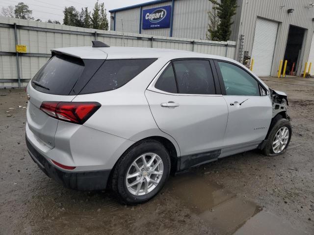 2GNAXJEV3N6132850 - 2022 CHEVROLET EQUINOX LT SILVER photo 3