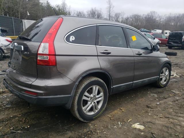 5J6RE4H73AL014955 - 2010 HONDA CR-V EXL BROWN photo 3