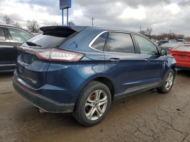 2FMPK4K97HBB62242 - 2017 FORD EDGE TITANIUM BLUE photo 3