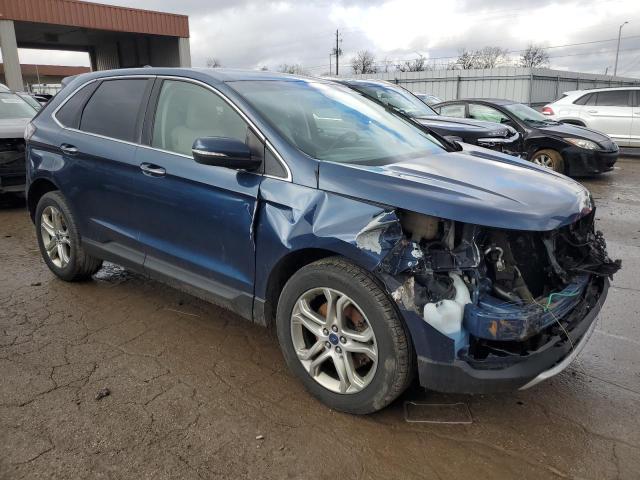 2FMPK4K97HBB62242 - 2017 FORD EDGE TITANIUM BLUE photo 4