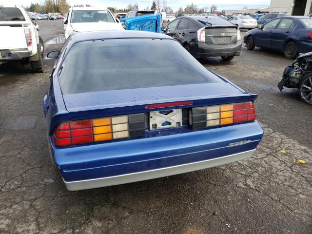 1G1FP21E1KL178943 - 1989 CHEVROLET CAMARO BLUE photo 6