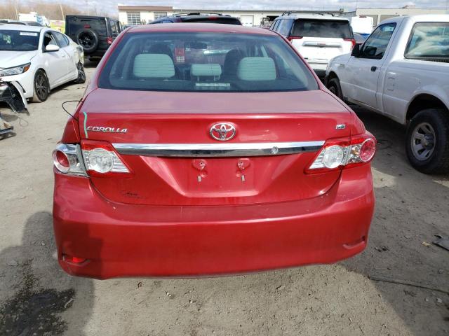 2T1BU4EE3DC082813 - 2013 TOYOTA COROLLA BASE RED photo 6