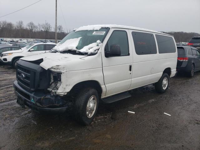 1FBNE3BL2DDA86611 - 2013 FORD ECONOLINE E350 SUPER DUTY WAGON WHITE photo 1