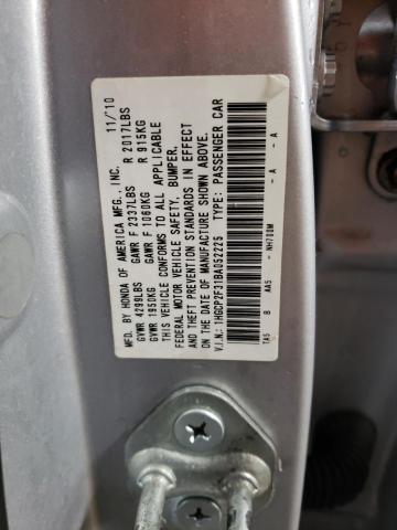 1HGCP2F31BA052225 - 2011 HONDA ACCORD LX SILVER photo 13