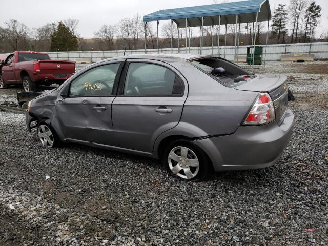 KL1TD5DE2AB104703 - 2010 CHEVROLET AVEO LS GRAY photo 2