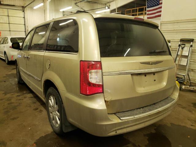 2A4RR8DG6BR640655 - 2011 CHRYSLER TOWN & COU TOURING L GOLD photo 2