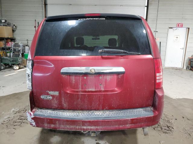 2A8HR54P58R690741 - 2008 CHRYSLER TOWN & COU TOURING წითელი ფოტო 6