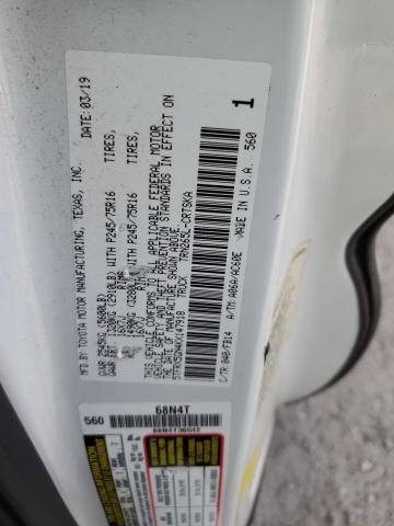 5TFRX5GN4KX147918 - 2019 TOYOTA TACOMA ACCESS CAB თეთრი ფოტო 12