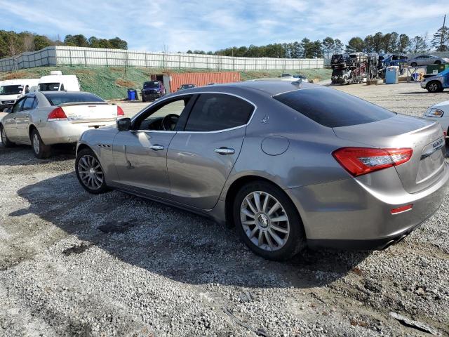 ZAM57XSAXE1098290 - 2014 MASERATI GHIBLI GRAY photo 2