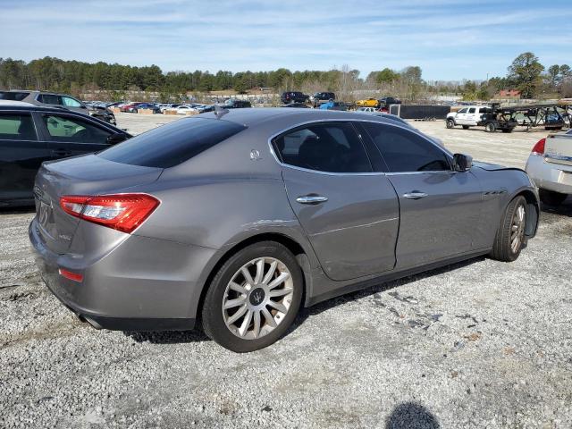 ZAM57XSAXE1098290 - 2014 MASERATI GHIBLI GRAY photo 3