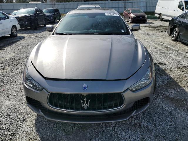 ZAM57XSAXE1098290 - 2014 MASERATI GHIBLI GRAY photo 5