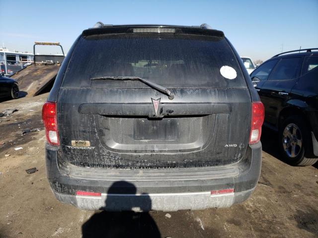 2CKDL73F166145302 - 2006 PONTIAC TORRENT BLACK photo 6