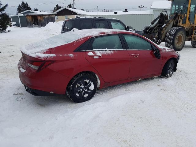 KMHLM4AG0MU076963 - 2021 HYUNDAI ELANTRA SEL RED photo 3