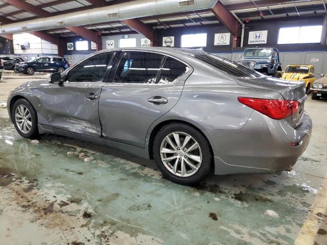 JN1BV7AR2FM392418 - 2015 INFINITI Q50 BASE GRAY photo 2