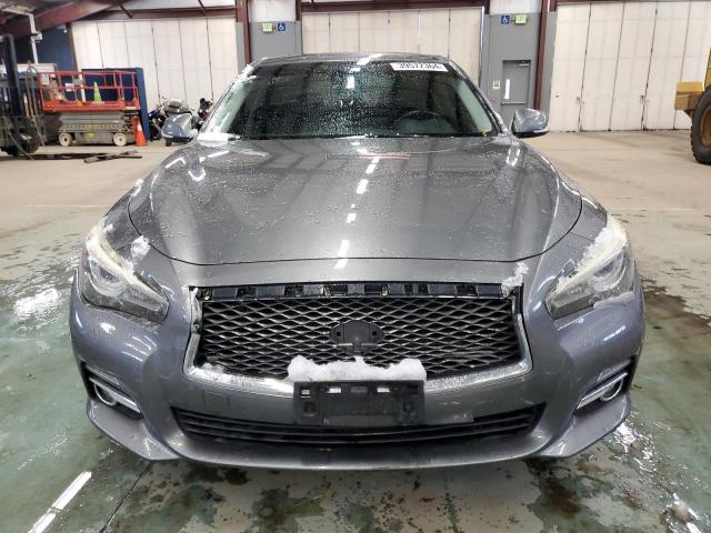 JN1BV7AR2FM392418 - 2015 INFINITI Q50 BASE GRAY photo 5