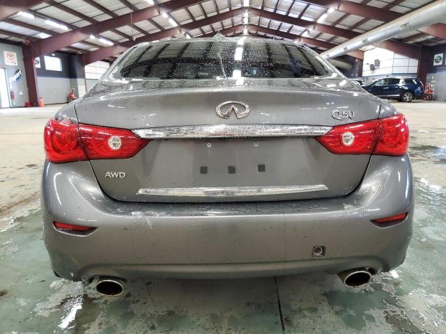 JN1BV7AR2FM392418 - 2015 INFINITI Q50 BASE GRAY photo 6