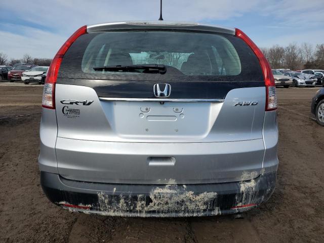 2HKRM4H30EH726484 - 2014 HONDA CR-V LX SILVER photo 6