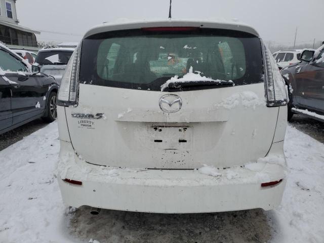 JM1CR2WL7A0360562 - 2010 MAZDA 5 WHITE photo 6