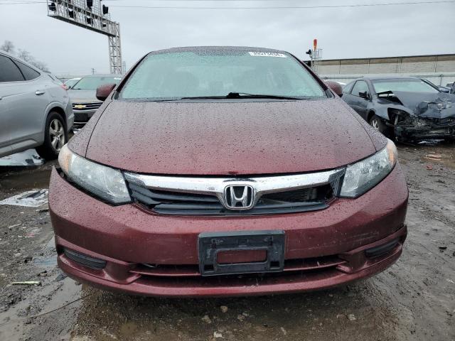 19XFB2F87CE050578 - 2012 HONDA CIVIC EX MAROON photo 5