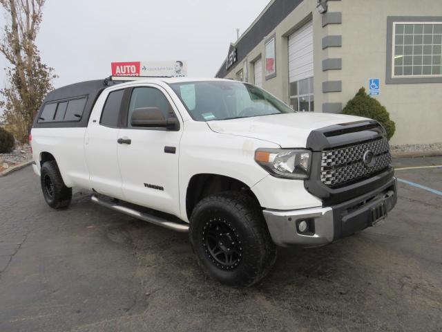 5TFTY5F17LX010992 - 2020 TOYOTA TUNDRA DOUBLE CAB SR/SR5 WHITE photo 1