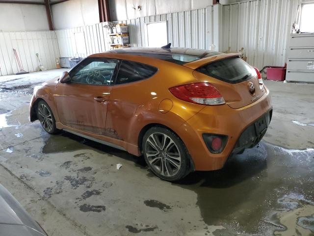 KMHTC6AE7GU254952 - 2016 HYUNDAI VELOSTER TURBO ORANGE photo 2