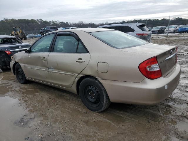 4T1BE32K02U017866 - 2002 TOYOTA CAMRY LE TAN photo 2