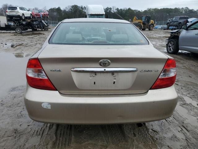 4T1BE32K02U017866 - 2002 TOYOTA CAMRY LE TAN photo 6