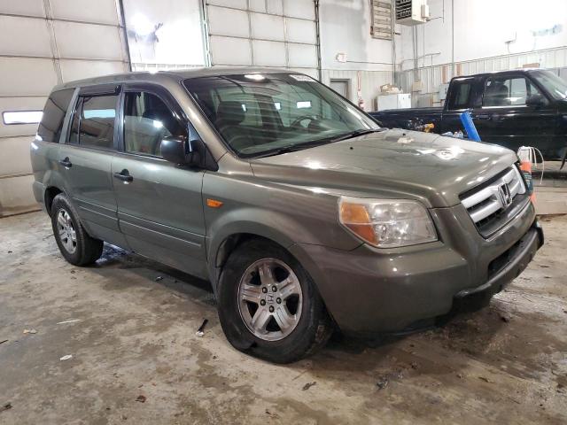 5FNYF18167B015828 - 2007 HONDA PILOT LX GREEN photo 4