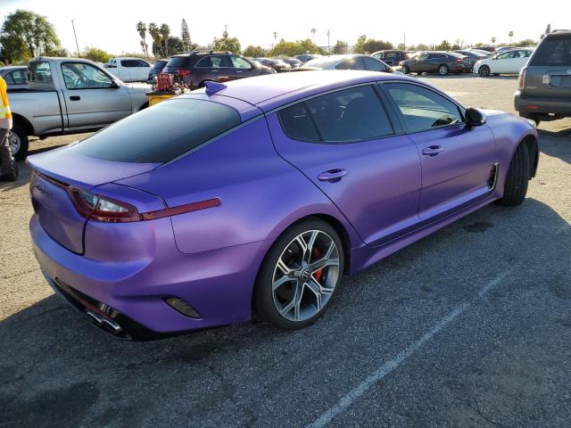 KNAE55LC5K6050822 - 2019 KIA STINGER GT2 PURPLE photo 3