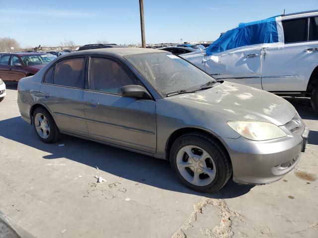 2HGES16604H578118 - 2004 HONDA CIVIC LX GRAY photo 4