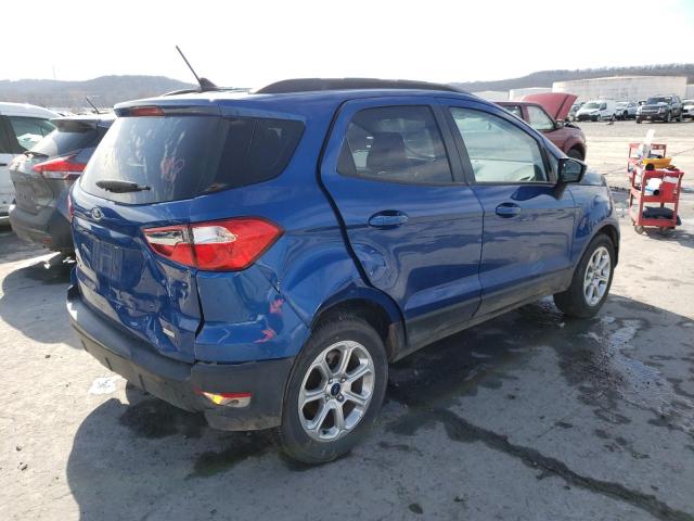 MAJ3S2GE7LC355468 - 2020 FORD ECOSPORT SE BLUE photo 3