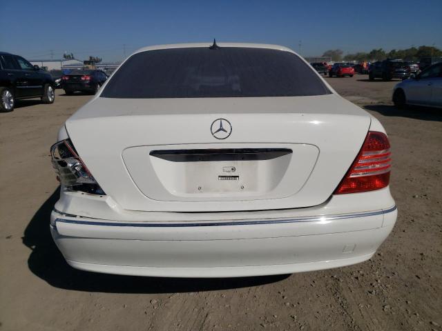 WDBNF67J46A480017 - 2006 MERCEDES-BENZ S 350 WHITE photo 6