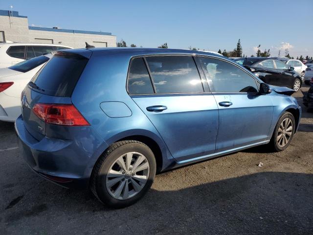 3VW2A7AU9FM018015 - 2015 VOLKSWAGEN GOLF TDI BLUE photo 3