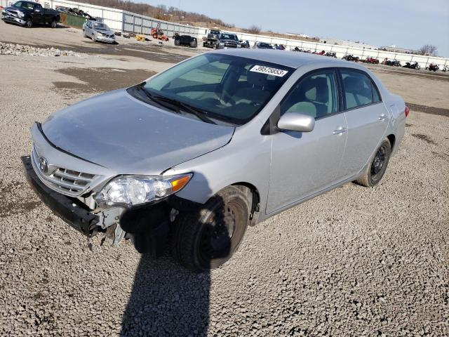 2T1BU4EEXDC088835 - 2013 TOYOTA COROLLA BASE SILVER photo 1
