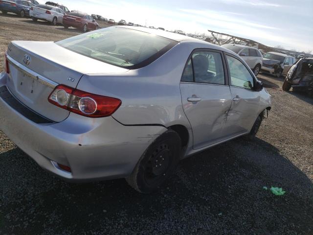 2T1BU4EEXDC088835 - 2013 TOYOTA COROLLA BASE SILVER photo 3