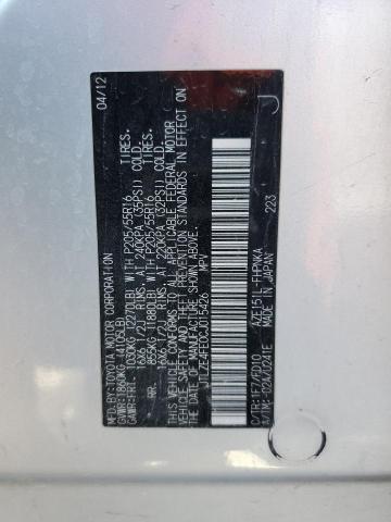 JTLZE4FE0CJ015426 - 2012 TOYOTA SCION XB Silber Foto 12